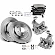APBRPR729 8 Pcs Rear Disc Brake Rotors & Ceramic Brake Pads & Brake Calipers