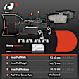 APBRPR729 8 Pcs Rear Disc Brake Rotors & Ceramic Brake Pads & Brake Calipers