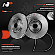 APBRPR736 8 Pcs Front Disc Brake Rotors & Ceramic Brake Pads & Brake Calipers
