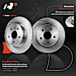 APBRPR780 8 Pcs Rear Disc Brake Rotors & Ceramic Brake Pads & Hub Bearings