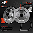 Brake Rotor Pad and Wheel Bearing & Hub Kit, 8 Pcs, Rear Driver & Passenger, A-Premium, APBRPR798