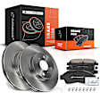 APBRPR834 Front Disc Brake Rotors & Ceramic Brake Pads