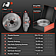 APBRPR834 Front Disc Brake Rotors & Ceramic Brake Pads