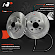 APBRPR834 Front Disc Brake Rotors & Ceramic Brake Pads