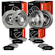APBRPR840 12 Pcs Front & Rear Disc Brake Rotors & Ceramic Brake Pads