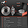 APBRPR847 Front Disc Brake Rotors & Ceramic Brake Pads