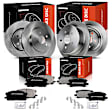 APBRPR855 12 Pcs Front & Rear Disc Brake Rotors & Ceramic Pads