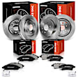 APBRPR867 12 Pcs Front & Rear Disc Brake Rotor & Ceramic Brake Pad