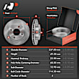 APBRPR870 Front Disc Brake Rotors & Ceramic Brake Pads
