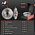 APBRPR871PG Front Disc Brake Rotors & Ceramic Brake Pads