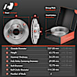 APBRPR875 Front Disc Brake Rotors & Ceramic Brake Pads