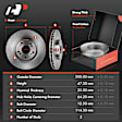 APBRPR880 Front Disc Brake Rotors & Ceramic Brake Pads