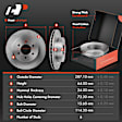 APBRPR889 Front Disc Brake Rotors & Ceramic Brake Pads