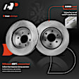 APBRPR889 Front Disc Brake Rotors & Ceramic Brake Pads