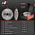 APBRPR892 Front Disc Brake Rotors & Ceramic Brake Pads