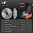 APBRPR898 Rear Disc Brake Rotors & Ceramic Brake Pads