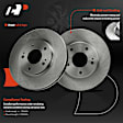 APBRPR899 6 Pcs Front Disc Brake Rotors & Ceramic Brake Pads