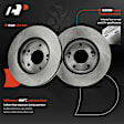 APBRPR899 6 Pcs Front Disc Brake Rotors & Ceramic Brake Pads