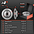 APBRPR915 Rear Disc Brake Rotors & Ceramic Brake Pads