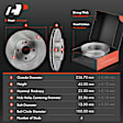 APBRPR916 Front Disc Brake Rotors & Ceramic Brake Pads