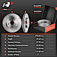 APBRPR920PG Front & Rear Disc Brake Rotors & Ceramic Brake Pads