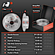 APBRPR920PG Front & Rear Disc Brake Rotors & Ceramic Brake Pads