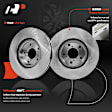 APBRPR925 Front Disc Brake Rotors & Ceramic Brake Pads