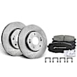 APBRPR928 Front Disc Brake Rotors & Ceramic Brake Pads