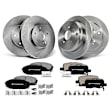 APBRPR930 12 Pcs Front & Rear Disc Rotors & Ceramic Brake Pads
