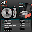 APBRPR933 12 Pcs Front & Rear Disc Brake Rotors & Ceramic Pads