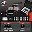APBRPR933 12 Pcs Front & Rear Disc Brake Rotors & Ceramic Pads