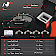 APBRPR934 12 Pcs Front & Rear Disc Brake Rotors & Ceramic Brake Pads