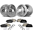 APBRPR937 Front & Rear Disc Brake Rotors & Ceramic Brake Pads
