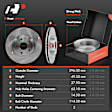 APBRPR937 Front & Rear Disc Brake Rotors & Ceramic Brake Pads
