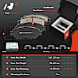 APBRPR937 Front & Rear Disc Brake Rotors & Ceramic Brake Pads