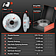 APBRPR939 Front & Rear Disc Brake Rotors & Ceramic Brake Pads