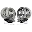 APBRPR941 12 Pcs Front & Rear Disc Brake Rotors & Ceramic Brake Pads