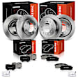 APBRPR942 12 Pcs Front & Rear Disc Rotors & Brake Pad