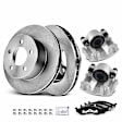 APBRPR982 8 Pcs Front Disc Brake Rotors & Ceramic Brake Pads & Brake Calipers