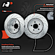 APBRPS004PG Rear Drilled Rotors & Ceramic Brake Pads