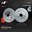 APBRPS011 Rear Drilled Rotors & Ceramic Brake Pads