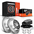 APBRPS017 Rear Drilled Rotors & Ceramic Brake Pads