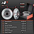 APBRPS017 Rear Drilled Rotors & Ceramic Brake Pads