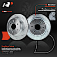 APBRPS017 Rear Drilled Rotors & Ceramic Brake Pads