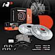 APBRPS018 Front Drilled Rotors & Ceramic Brake Pads