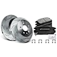 APBRPS021 Rear Drilled Rotors & Ceramic Brake Pads