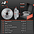 APBRPS021 Rear Drilled Rotors & Ceramic Brake Pads
