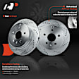 APBRPS021 Rear Drilled Rotors & Ceramic Brake Pads