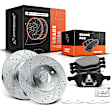 APBRPS022 Front Drilled Rotors & Ceramic Brake Pads