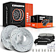 APBRPS027 Front Drilled Rotors & Ceramic Brake Pads